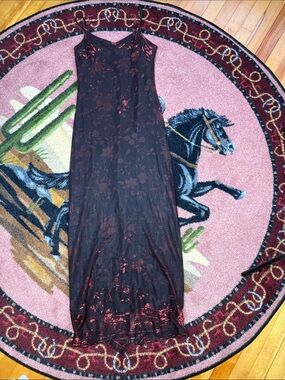 VINTAGE MAXI DRESS GLITTER PROM